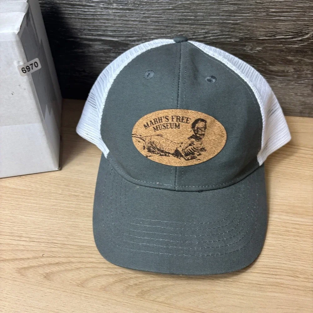 Marhs Free Museum Hat Cap Snap Back Gray Long Beach Washington‎ Adjustable